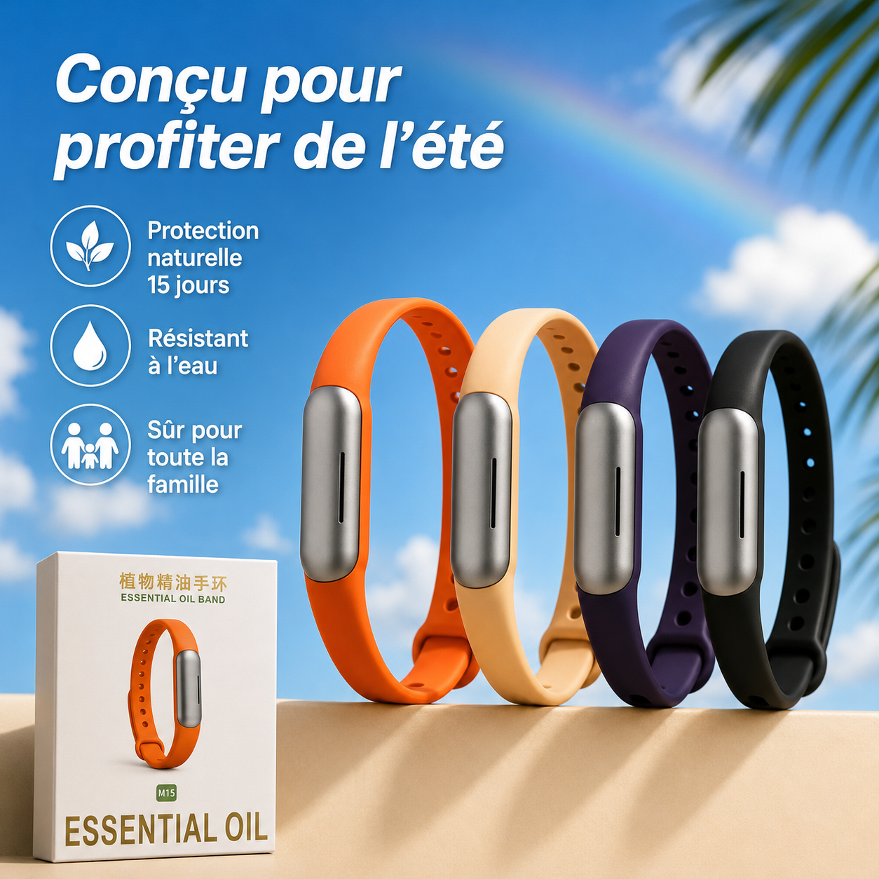 Bracelet Anti-Moustique  MOSQUA
