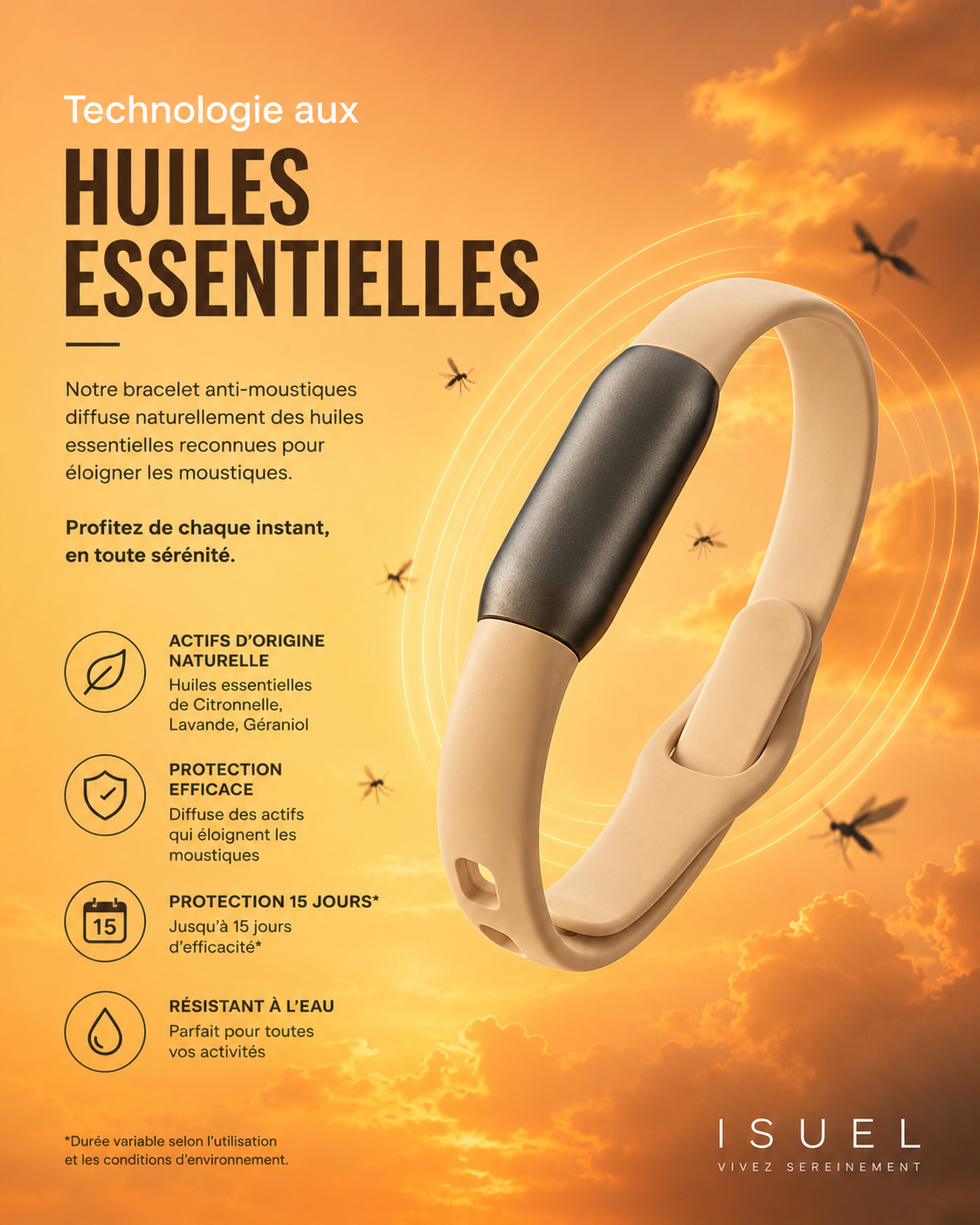 Bracelet MOSQUA — Beige
