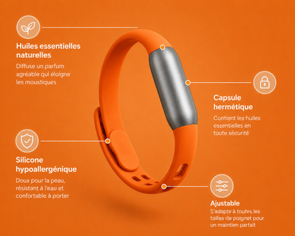 Bracelet MOSQUA — Orange