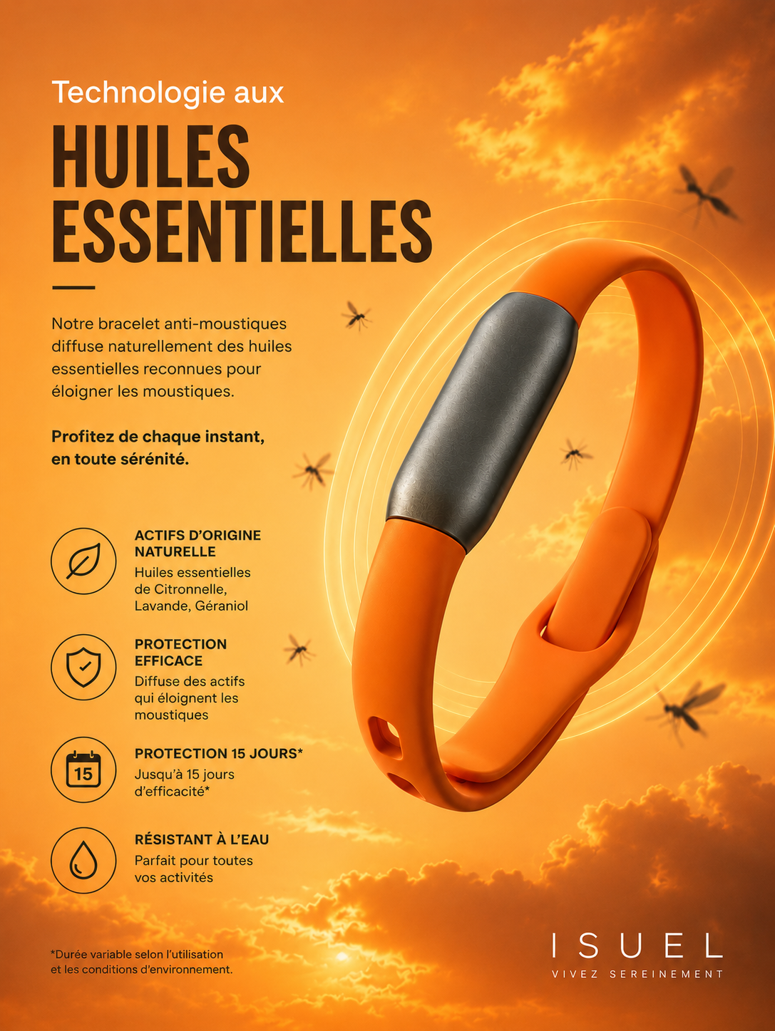 Bracelet MOSQUA — Orange